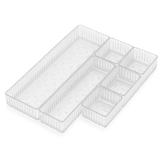 Organisateurs de Tiroirs en Plastique Transparent